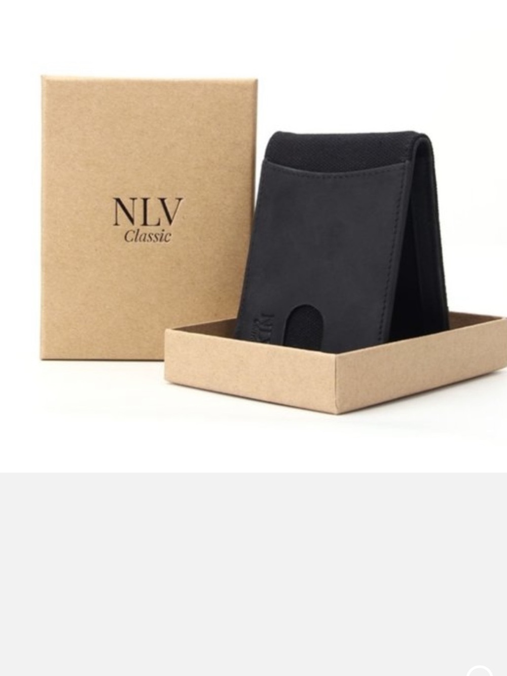 Classic Black Slim Leather Key & Card Holder Wallet